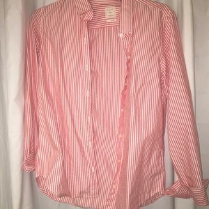 Striped button up shirt